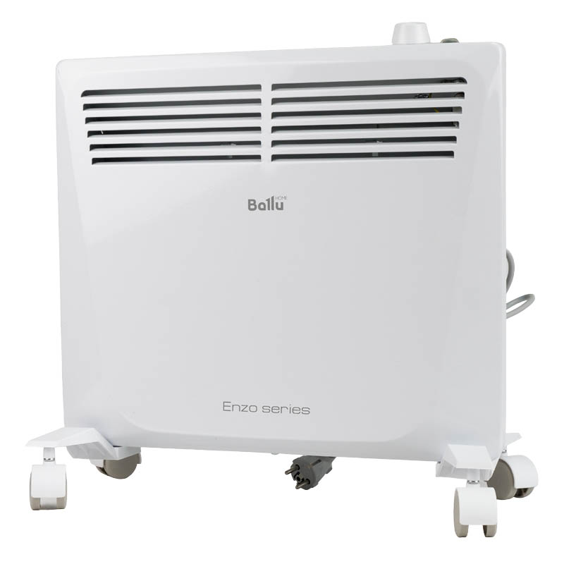 Конвекционный нагреватель Ballu Enzo BEC/EZMR-1000 (механический термостат) электробатарея для отопления дома ballu enzo bec ezer 1000 отключение при опрокидывании мощность 1000 вт площадь 15 кв м
