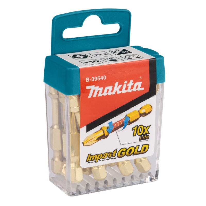 Набор насадок Makita Impact Gold B-39540 PZ, 50 мм, E-form (MZ) насадка t15 makita b 23606 25 мм c form 3 шт
