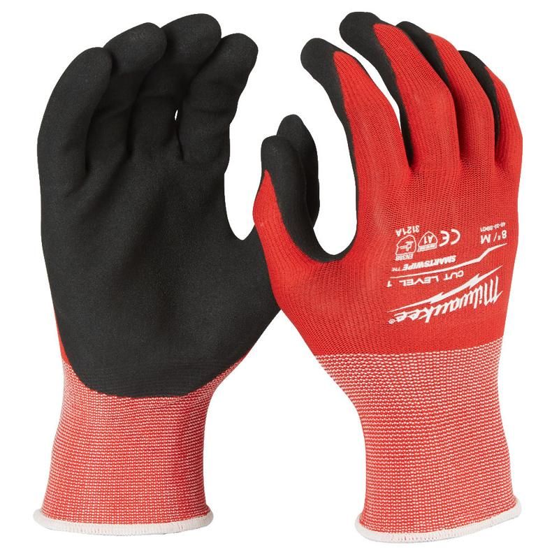 Перчатки Milwaukee 4932471418 с защитой от порезов, уровень 1, размер XL/10 (пара) перчатки milwaukee беспалые 8 m 48229741