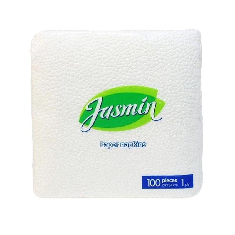 Однослойные салфетки Jasmin (100 шт.) однослойные бумажные салфетки luscan