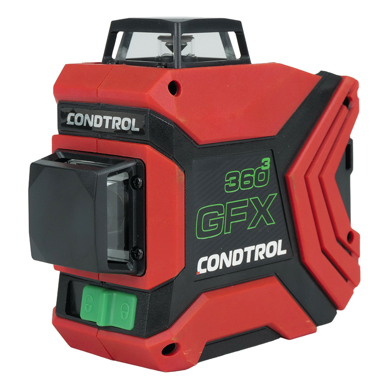 Лазерный уровень (клизиметр) Condtrol GFX360-3 1-2-222, 360°, аккумуляторы и чехол в комплекте петля четыре сезона