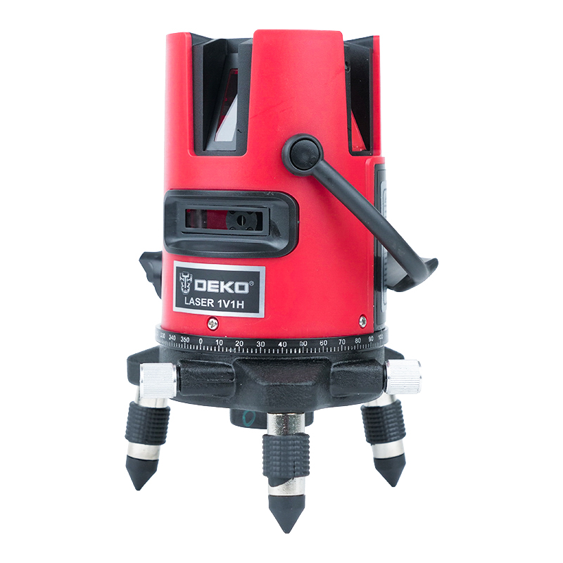Уровень лазерный Deko DKLL02RB SET1 065-0275 (красный лазер, дальность без приемника 30 метров, в сумке) автоматический перекрестный лазерный прибор laserliner