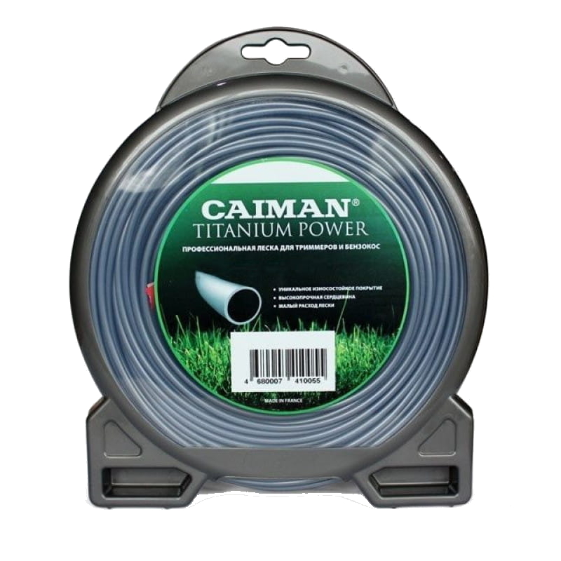Леска триммерная Caiman Pro CB035, 2.5 мм х 81 м леска caiman titanium power 3 5 мм 9м cb271