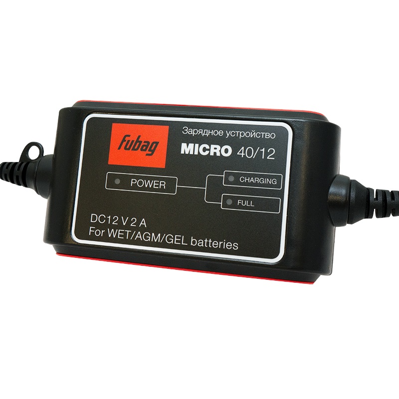 Зарядное устройство Fubag MICRO 40/12 68824 автомобильное зарядное устройство pero ac04 2 usb 2 4 a automax c кабелем micro usb в комплекте черное