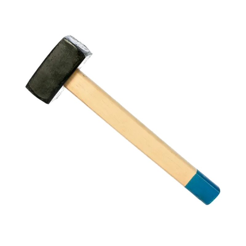 Кувалда кованая РемоКолор 38-5-076, деревянная рукоятка, 6000 гр. нож для прививок изогнутый деревянная рукоятка