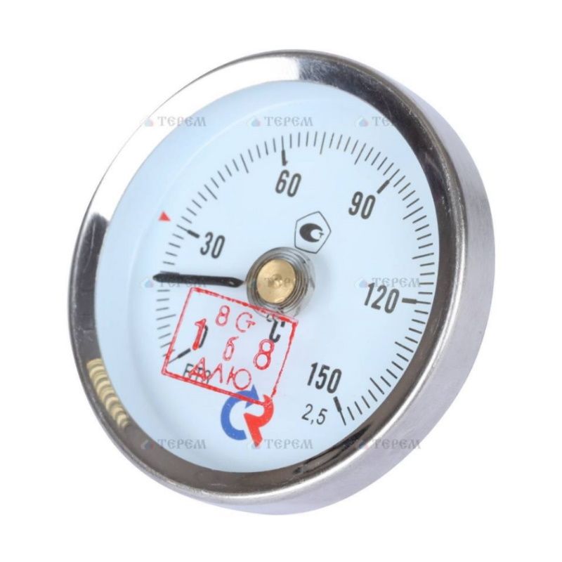 Термометр Росма БТ-30.010 накладной с пружиной 0-150°С 63мм КТ 2.5 термометр для духовки блистер тбд