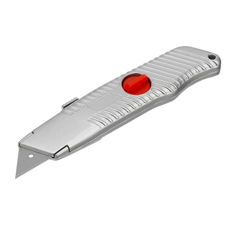Нож Matrix 78964, 19мм, выдвижное трапециевидное лезвие, металлический корпус нож matrix 78964 19мм выдвижное трапециевидное лезвие металлический корпус