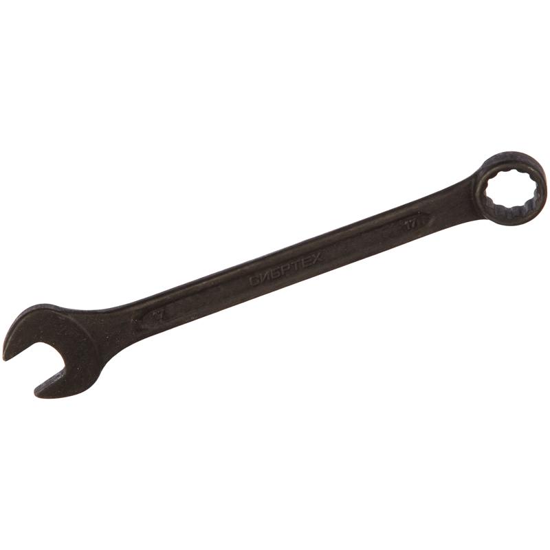 Ключ комбинированный Сибртех 14911, 17 мм ключ разводной сибртех 15524 150 мм никелированный