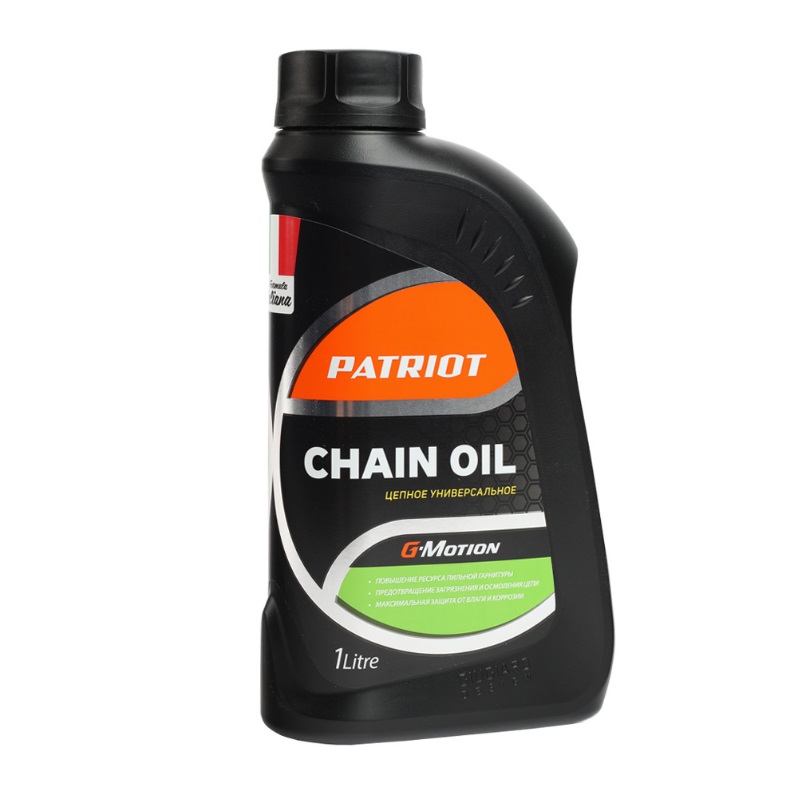 Масло цепное Patriot G-Motion Chain Oil 850030700, 1 л масло 2 х тактное минеральное patriot power active 850030633 100 мл