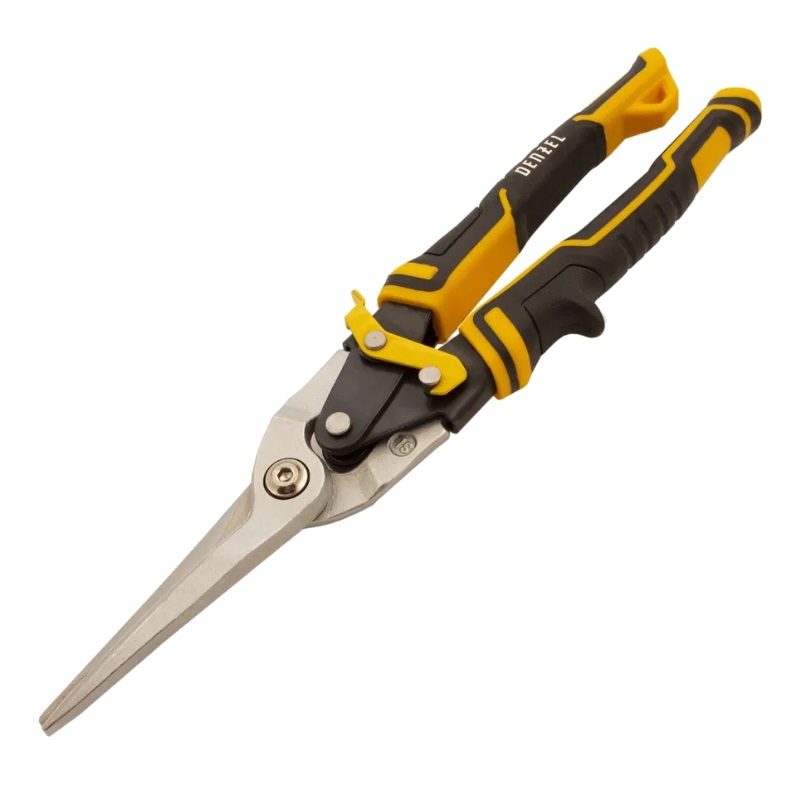Ножницы по металлу Denzel 78373, 315 мм, прямой проходной рез ножницы по металлу прямой рез denzel 78373 до 1 2 мм 315 мм