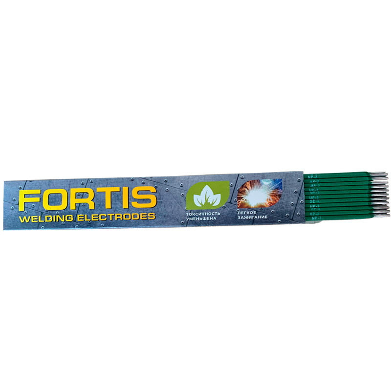 Сварочные электроды FORTIS МР-3 3мм (5кг) сварочные электроды для сварки сталей и металлов сзсм озс 12 2 мм