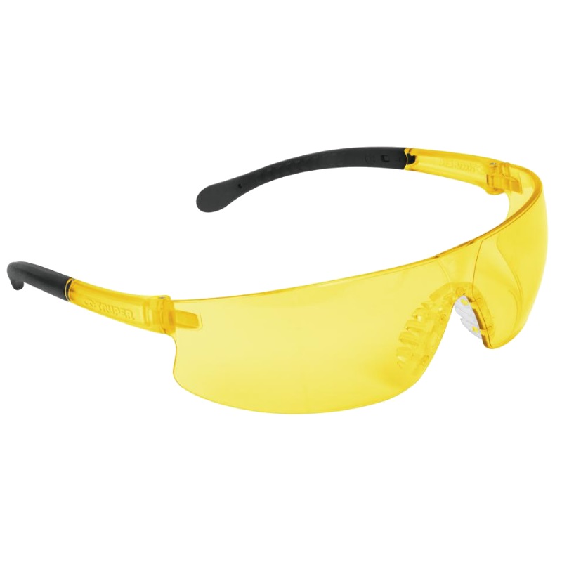 Очки защитные желтые Truper LEN-LA 15295 защитные очки milwaukee enhanced для автосервиса с покрытием as af открытые желтые