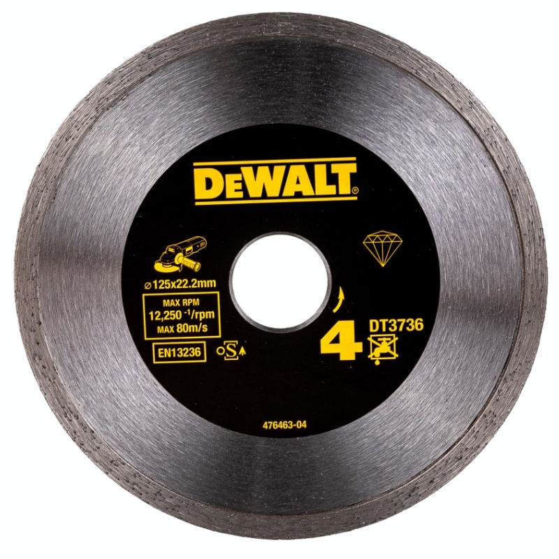 Алмазный диск DeWalt DT3736 (125x22.23x1.6x7 мм) алмазный диск dewalt turbo dt3712 125x22 23x2 2x7 мм