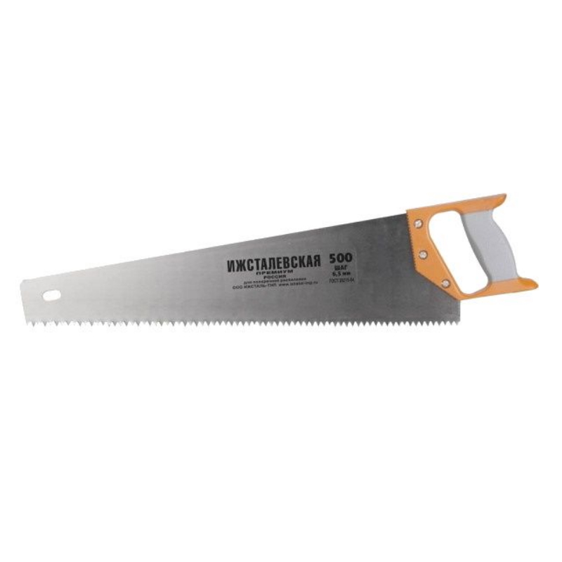 Ножовка по дереву ИЖ Премиум 1520-50-06 z01, шаг 6,5 мм, 500 мм ножовка по газобетону премиум 650 мм