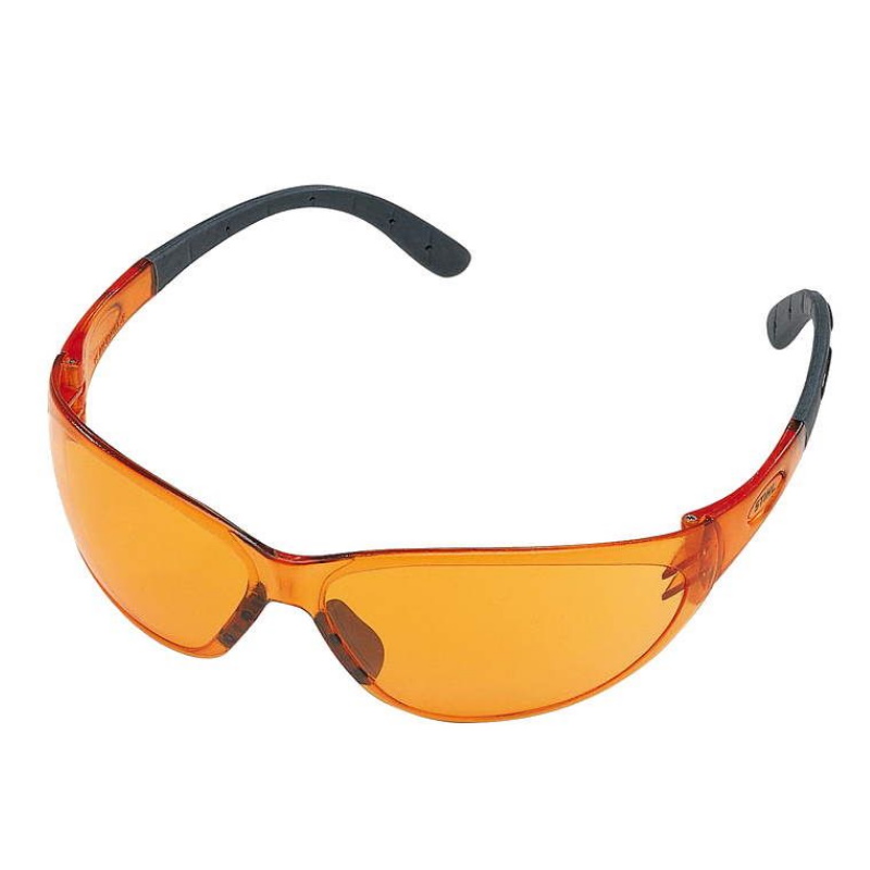 Очки защитные Контраст Stihl 00008840324, оранжевые открытые защитные очки росомз о15 hammer activе contrast super 11536 5 устойчивы к уф излучению