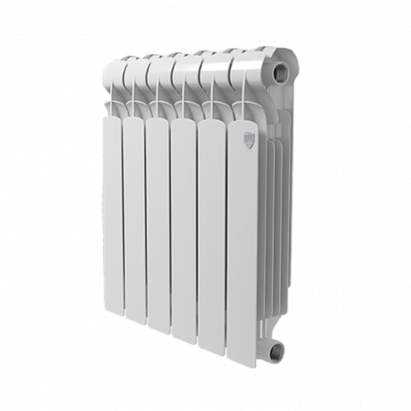 Радиатор биметаллический Royal Thermo Indigo Super+ 500/100, 6 секций, боковой радиатор биметаллический royal thermo indigo super 500 100 4 секции