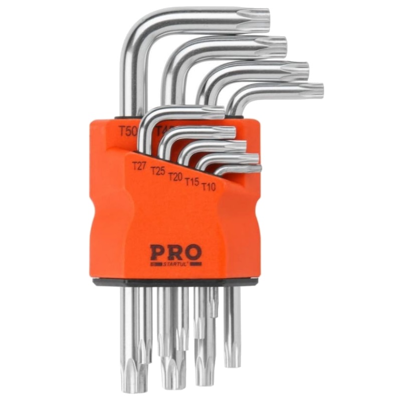 Набор ключей коротких Torx T10-T50 STARTUL PRO 9 шт. PRO-87209 набор торцевых шестигранных коротких ключей thorvik