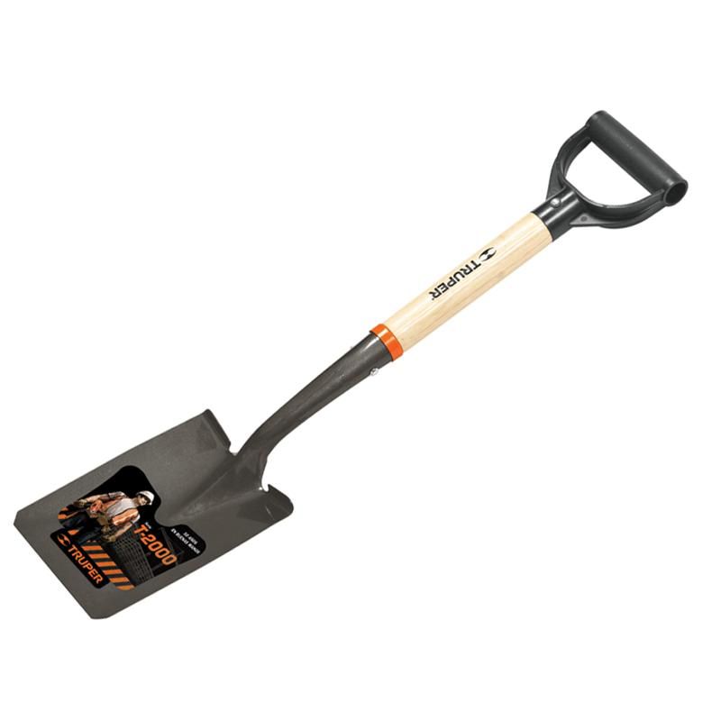 Совковая мини-лопата Truper 17194, деревянный черенок, пластиковая ручка совковая лопата truper
