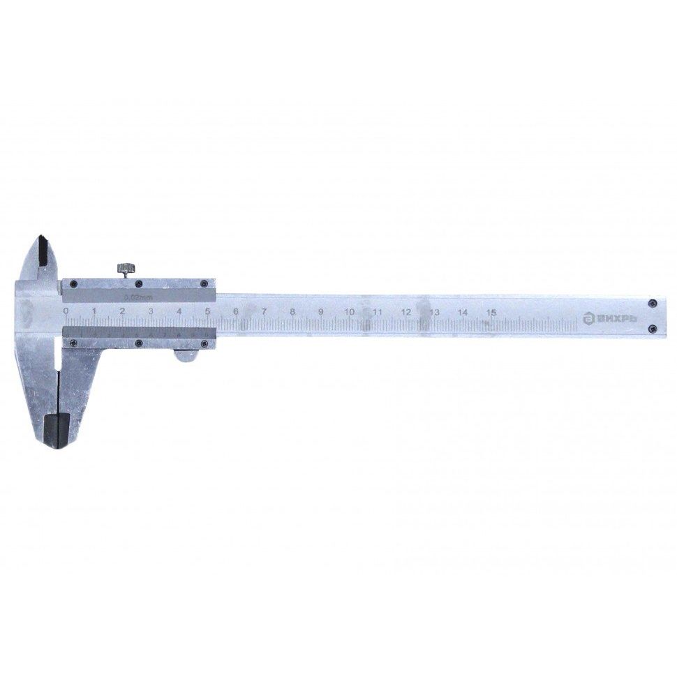 Штангенциркуль Вихрь ШЦ-150 73/11/2/1 (с глубиномером, диапазон измерения 150 мм) из глубин