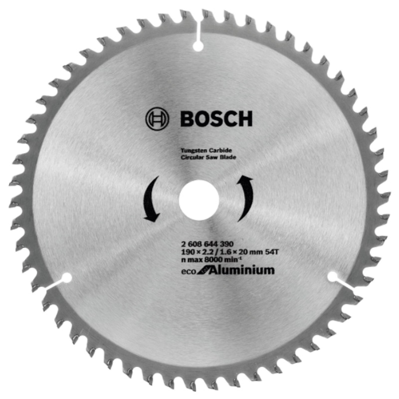 Пильный диск Bosch ECO ALU/Multi 2.608.644.390 (190 мм) пильный диск bosch eco wo 200x32 48t 2608644380