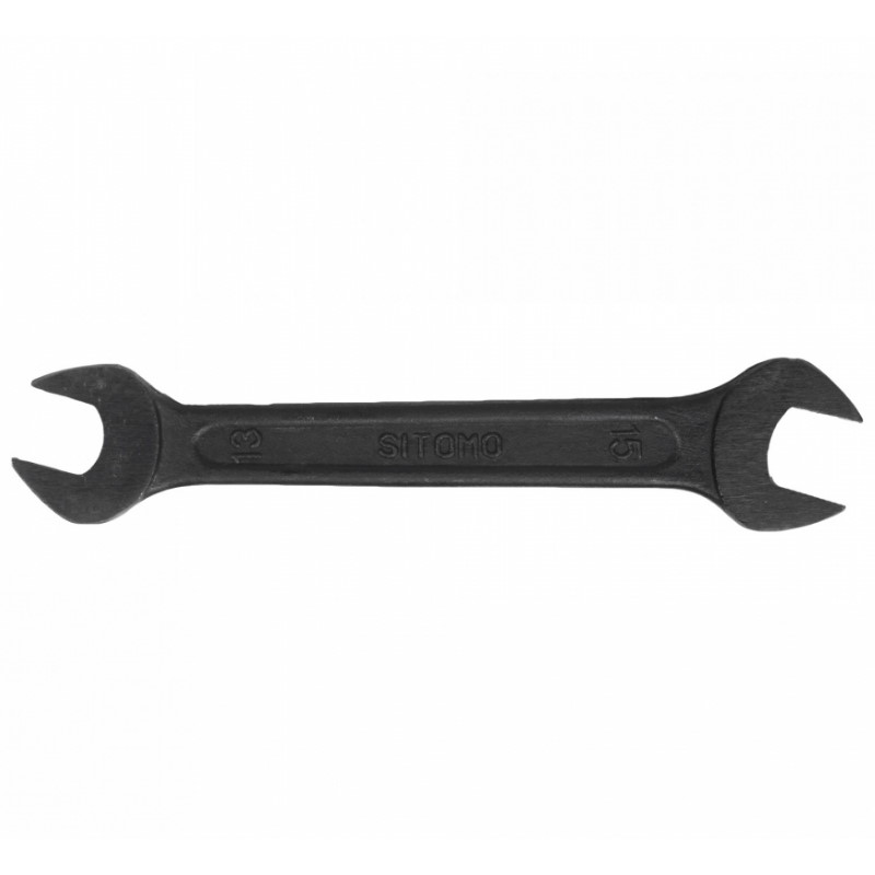 Ключ рожковый Sitomo SIT 13x15 мм (черный) ключ накидной двусторонний sitomo sit размеры 8x10 мм длина 144 мм