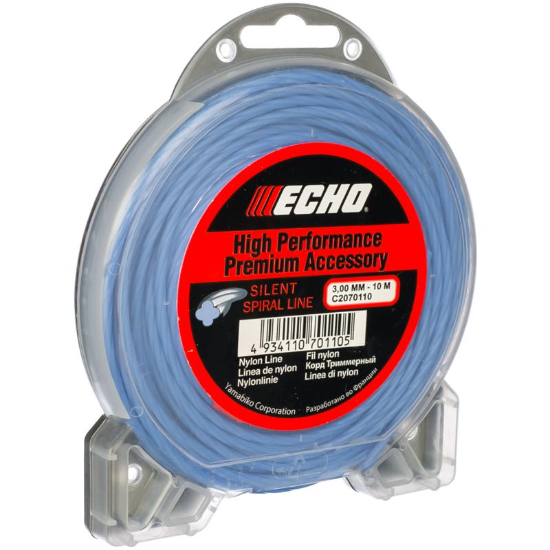 Корд триммерный Echo С2070110, витая, 3 мм, 10 м леска echo cross fire line 2 0 324м крест c2070141