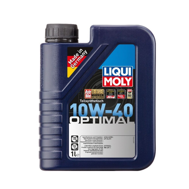 Масло моторное полусинтетическое Optimal 10W-40 3929, 1 л масло моторное полусинтетическое для 2 тактных двигателей liqui moly 2 takt motoroil 1л 3958