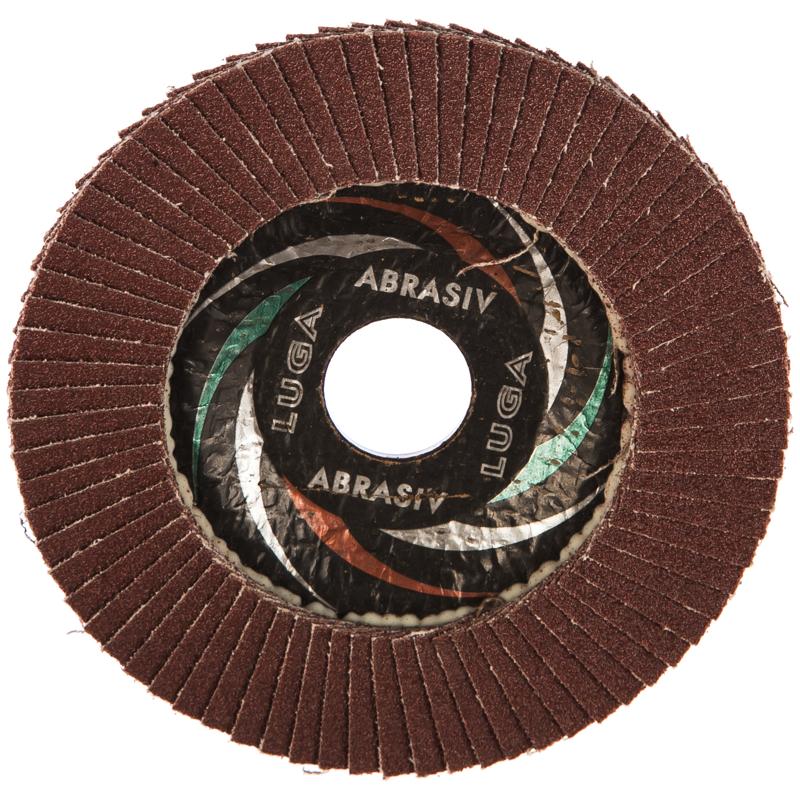 Лепестковый торцевой круг Луга-Абразив Р80 (115x22 мм) конический лепестковый круг торцевой luga abrasiv