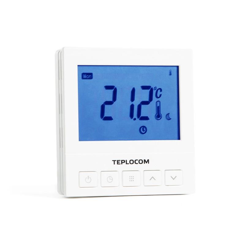 Программируемый комнатный термостат Teplocom TS-Prog-220/3A встраиваемый, для котла термостат для систем отопления teplocom tsfr prog 220 3a