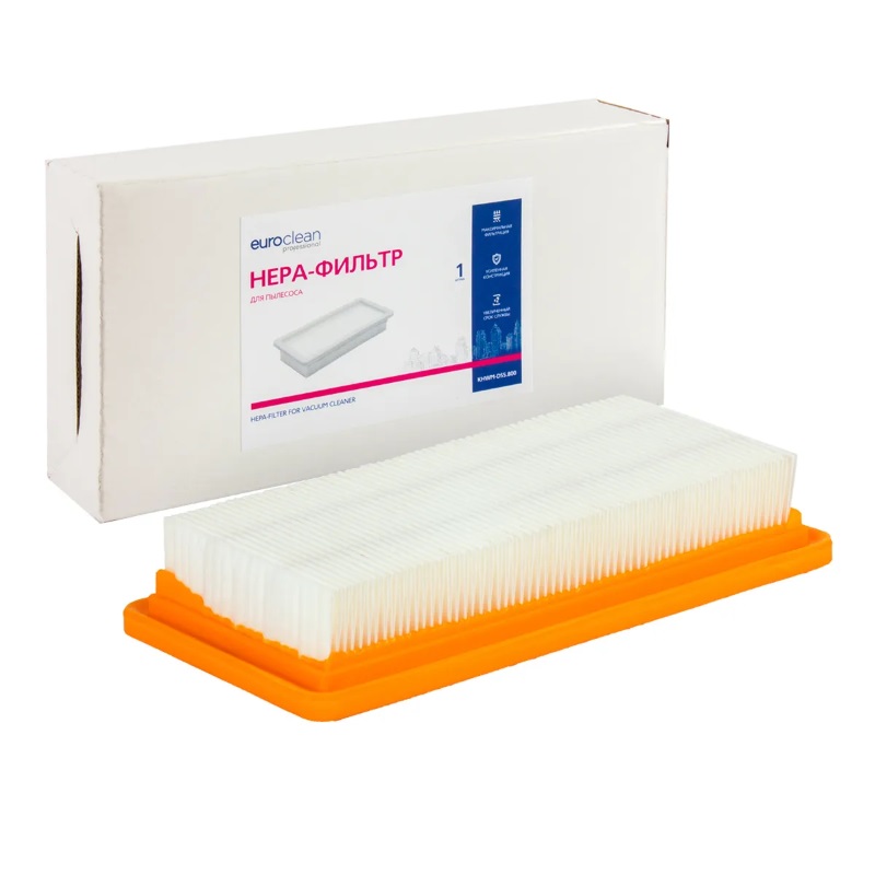 HEPA-фильтр синтетический Euro Clean KHWM-DS5.800 для пылесосов Karcher DS 5500, 5600, Mediclean hepa фильтр atvel
