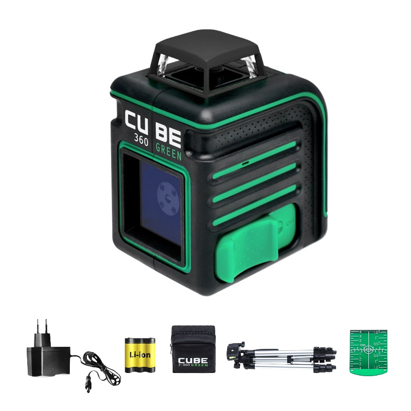 Лазерный уровень Ada CUBE 360 GREEN Professional Edition А00535 лазерный уровень ada cube 360 green ultimate edition а00470