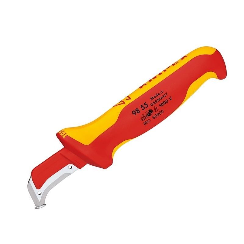 Нож для снятия изоляции Knipex KN-9855 (до 1000 В) инструмент для снятия изоляции квт ws 12 69476