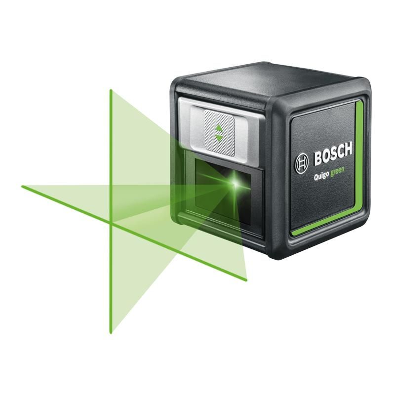 Лазерный нивелир Bosch Quigo Green Basic, держатель ММ2, 0.603.663.C02 нивелир лазерный agatec м10
