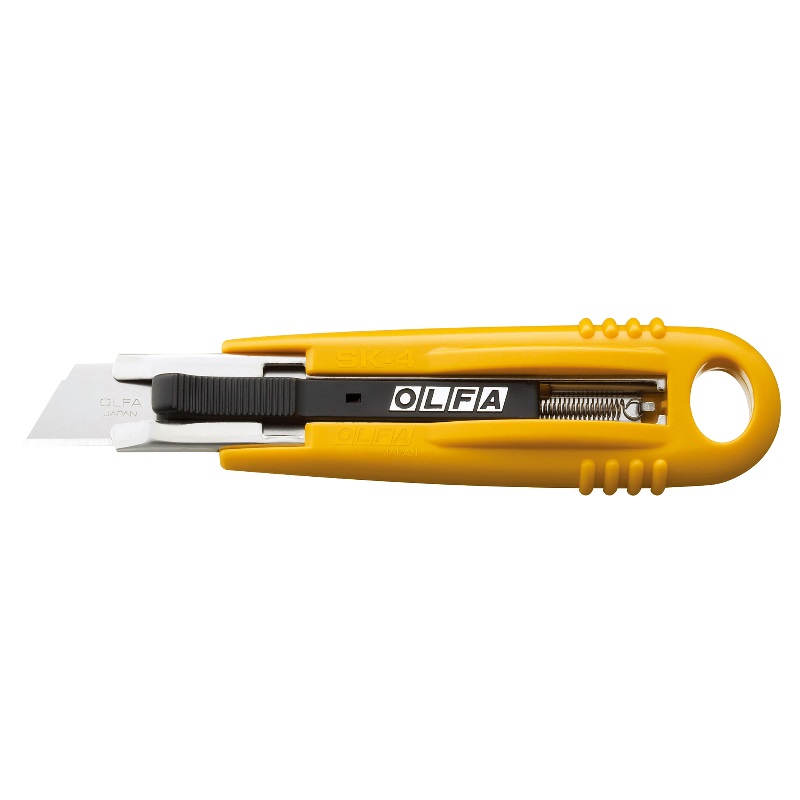 Нож с выдвижным лезвием и возвратной пружиной Olfa OL-SK-4, 17.5 мм нож хозяйственный с выдвижным лезвием olfa ol l 5