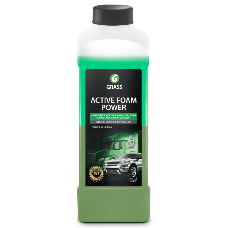 Активная пена для грузовиков и легковых автомобилей Grass Active Foam Power 113140 (1 л) активная пена grass active foam pink 113120 1 л