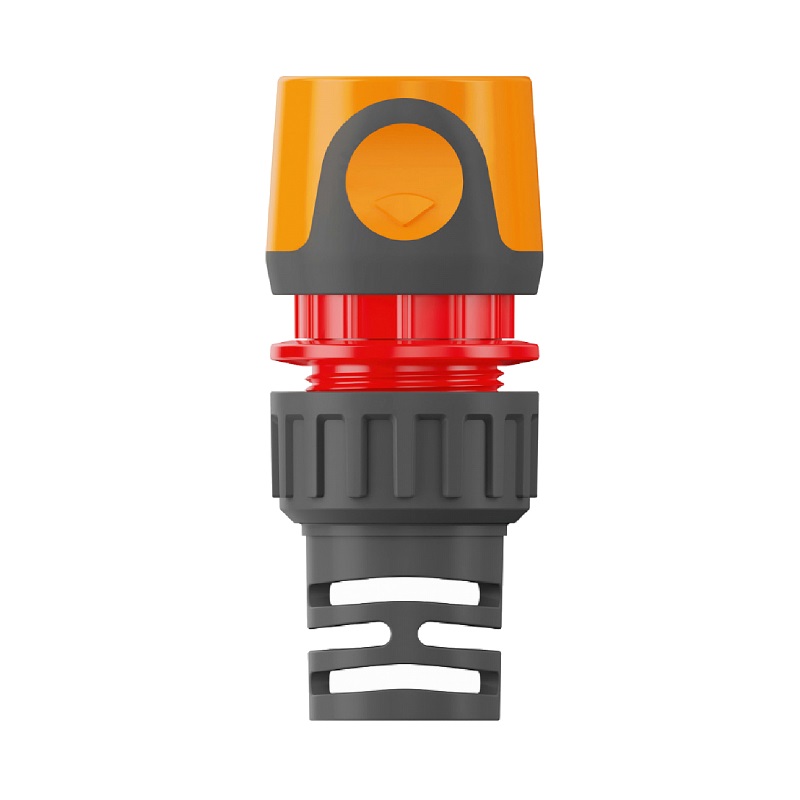 Коннектор для шланга 12,5-15 мм (1/2 -5/8”) c аквастопом Daewoo DWC 2515 соединиель быстросъемный для шланга с аквастопом 12 5 19 мм