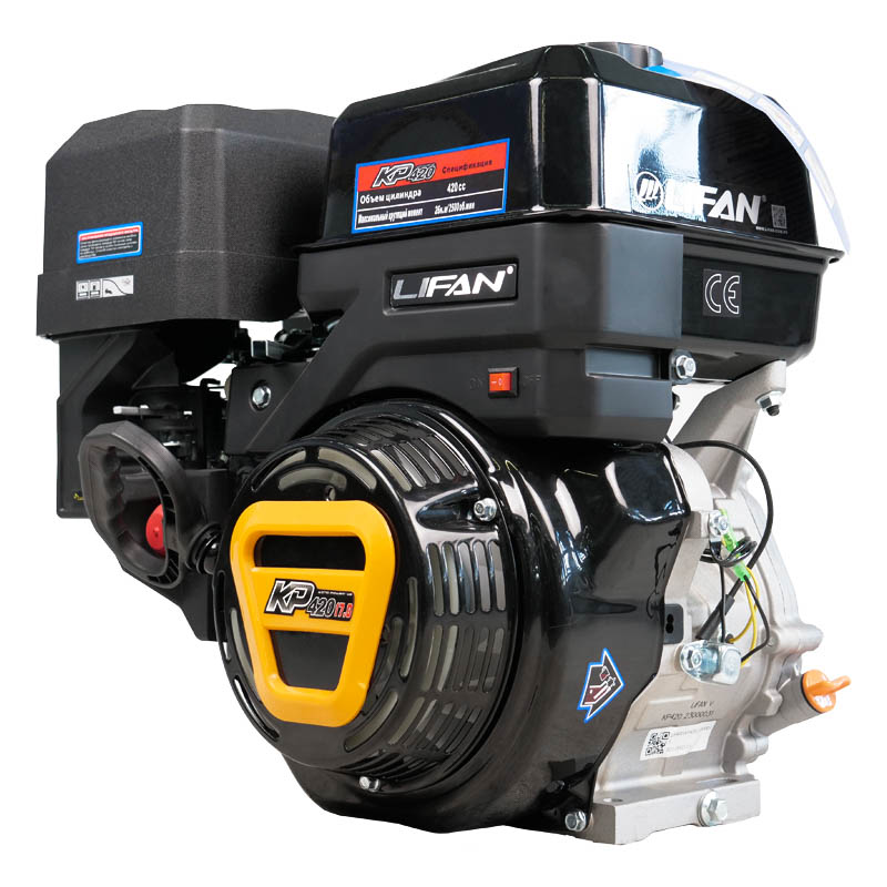 Двигатель бензиновый Lifan KP420 (190F-T) 17 л.с. мягкая игрушка зайка ми большой в коралловом пальто 34 см