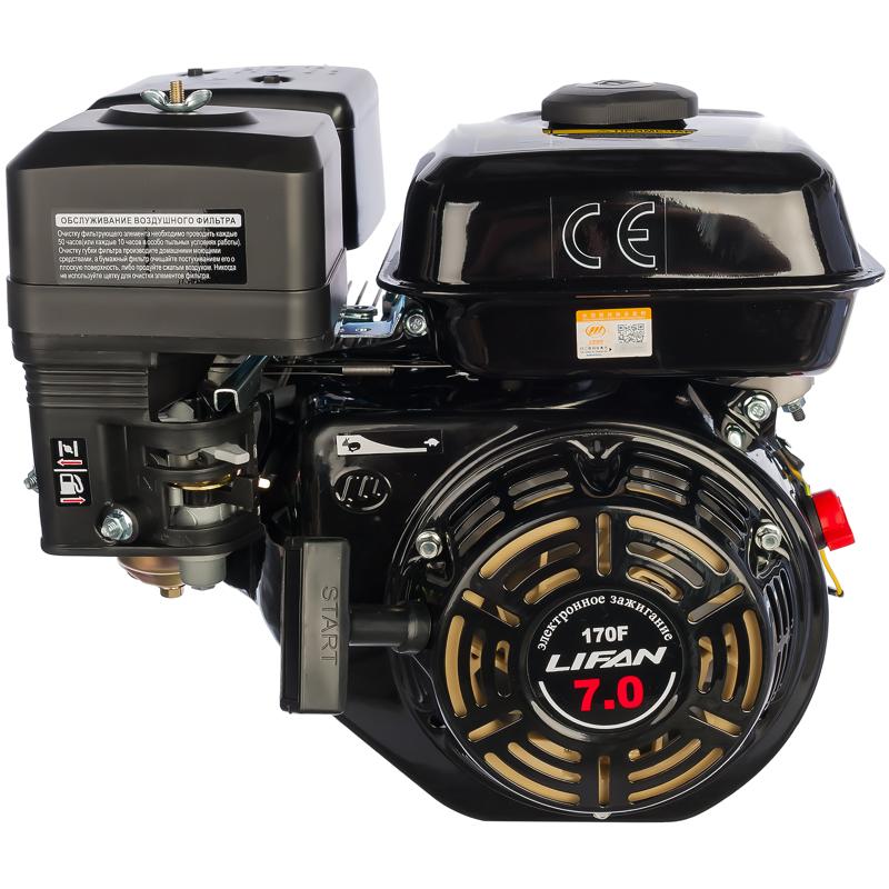 Двигатель Lifan 170F 7,0 лс 19мм 43884 бензиновый генератор с медной обмоткой huter dy4000l ручной запуск 4 х тактный двигатель 3 квт