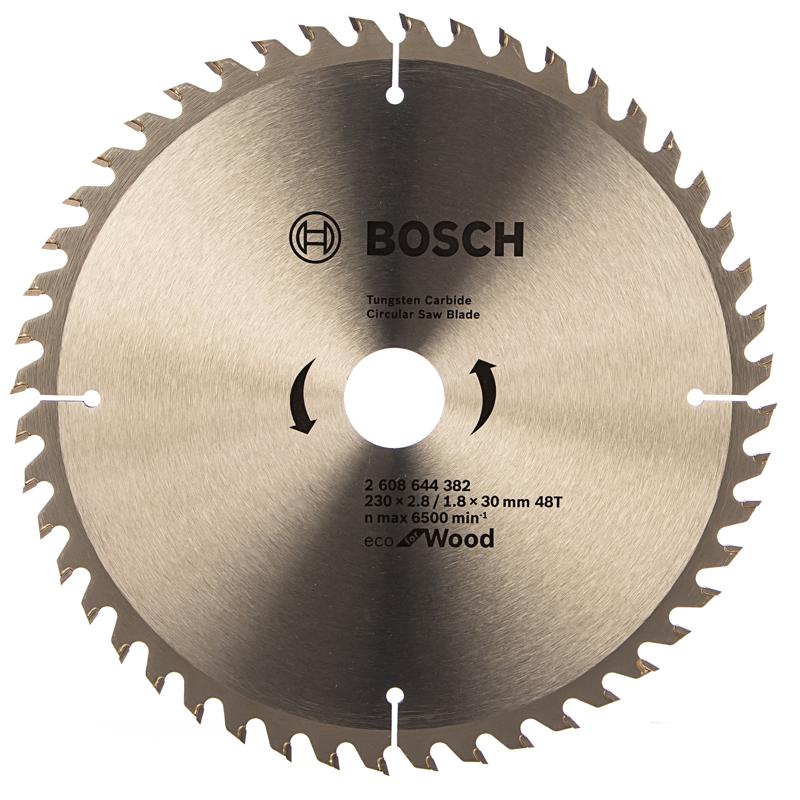 Пильный диск по дереву Bosch 2.608.644.382 (230x30 мм, 48 зубьев) диск пильный bosch eco wo 160 20 16 24t 2608644373