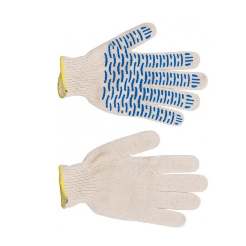 Трикотажные перчатки с ПВХ в 4 нити Волна (пара) стеклоблок волна тархун полуматовый