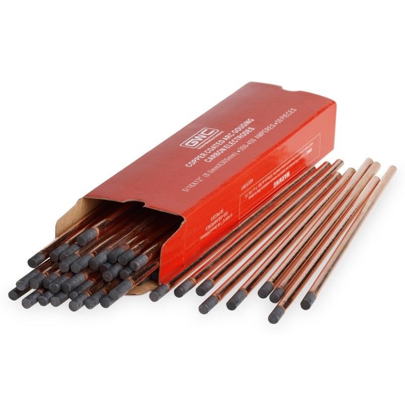 Угольные омедненные электроды (10 мм) брикеты древесно угольные 5 кг