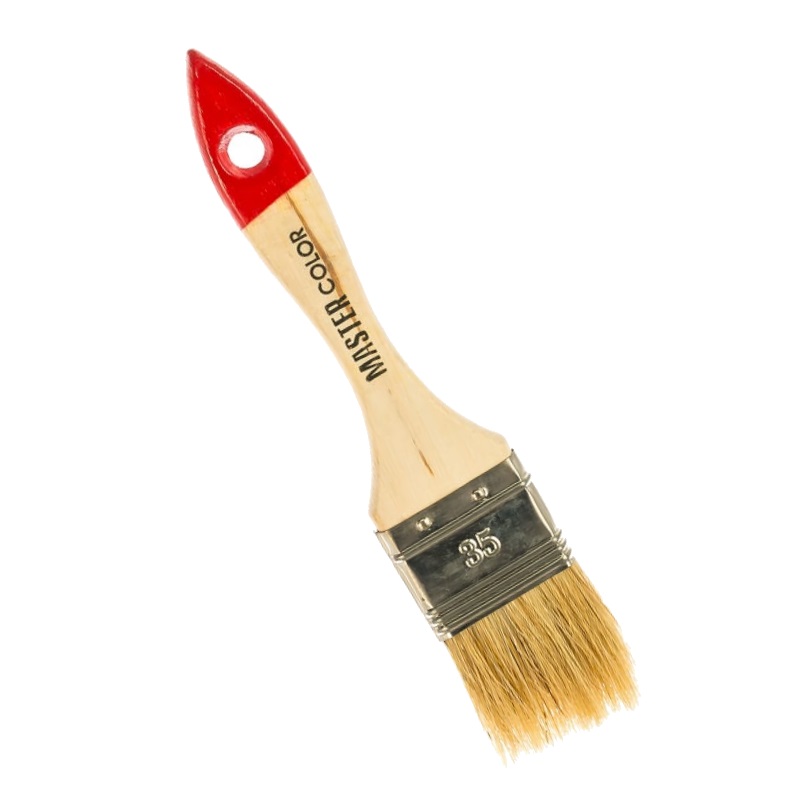 Кисть флейцевая Master Color 30-0012 (35 мм, деревянная ручка) кисть флейцевая master color 30 0012 35 мм деревянная ручка