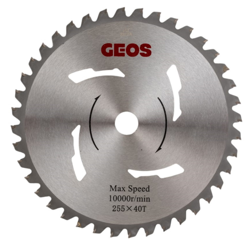 Нож для мотокос Geos 212999 255мм, 25.4мм, 40 зубцов карбюратор eco gtp x001 для мотокос 42 52 см3 43 52 см3