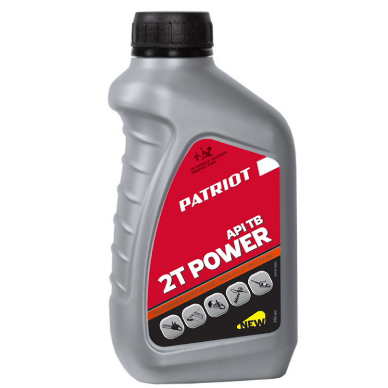 Масло моторное для 2-х тактных двигателей минеральное Patriot Power Active, 0.592 л масло для пневмоинструмента patriot pneumatic wh45 850030610 100 мл