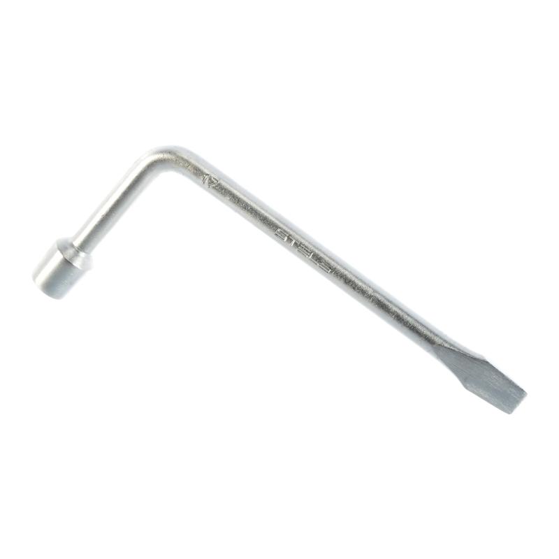 Баллонный ключ для автосервиса Stels 14210 (г-образный, размер головки 17 мм, материал сталь, вес 0,52 кг) ключ для ниппеля со звездообразным профилем unior