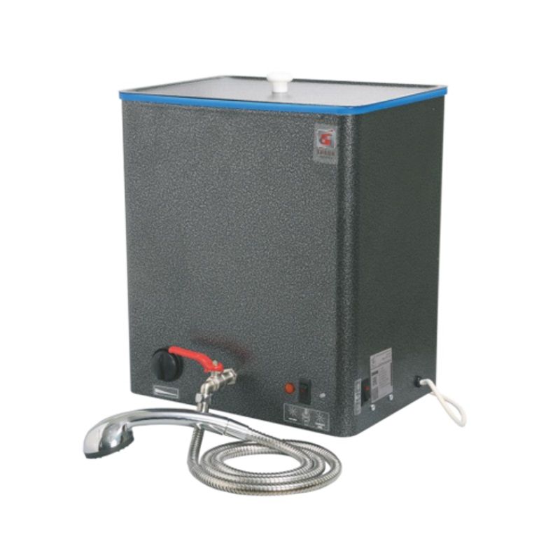 Электрический наливной водонагреватель Элвин ЭВБО-20/1.25-2 с душем, антик серебро насадка для полива 1 2 с краном большим душем и адаптером длинная