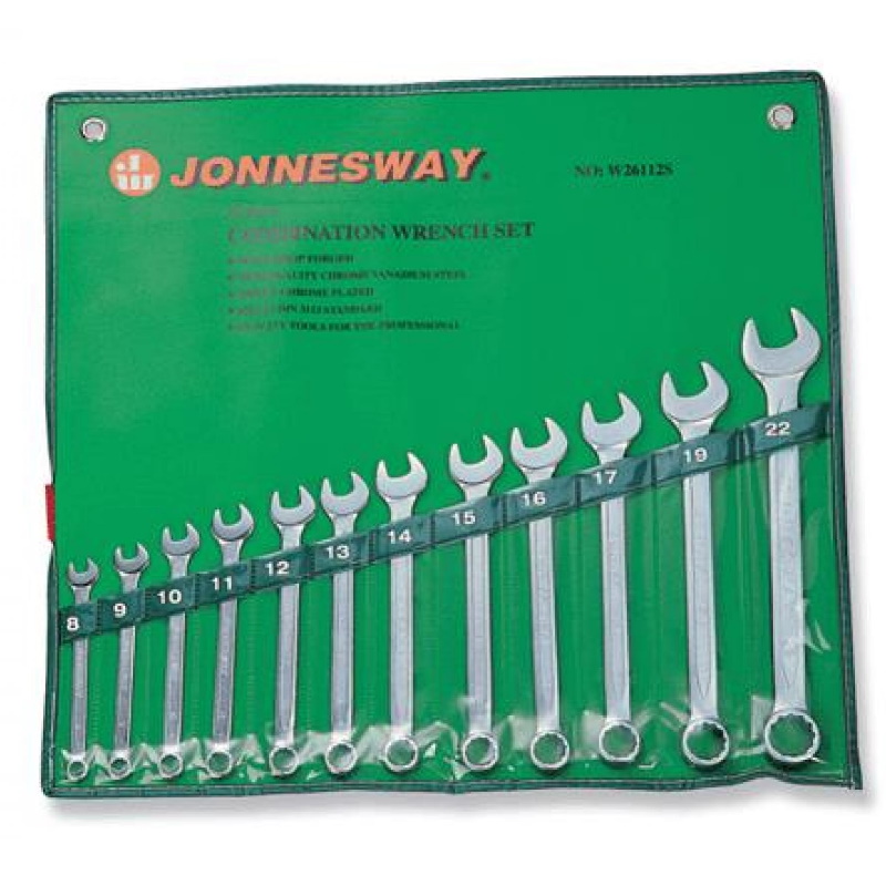 Набор комбинированных ключей Jonnesway W26112S (8-22 мм, 12 предметов) головка рожковая 41мм для ключа динамометрич toptul anak0141 для ключей anah0108 anah0121 anaj0130