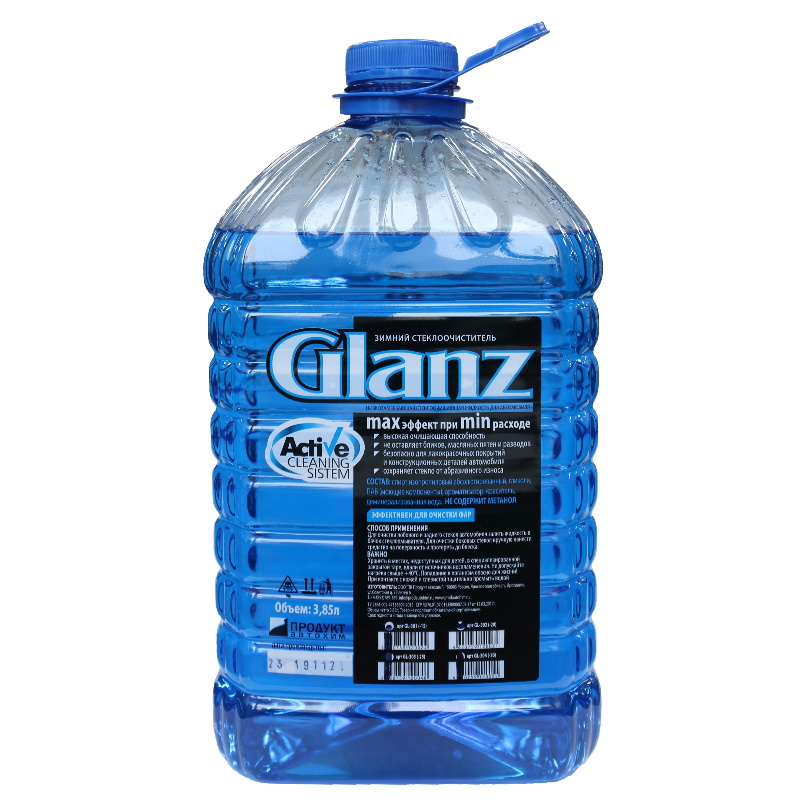 Незамерзающая жидкость Glanz ПЭТ 3,85л жидкость для ирригатора waterdent актив 500 мл