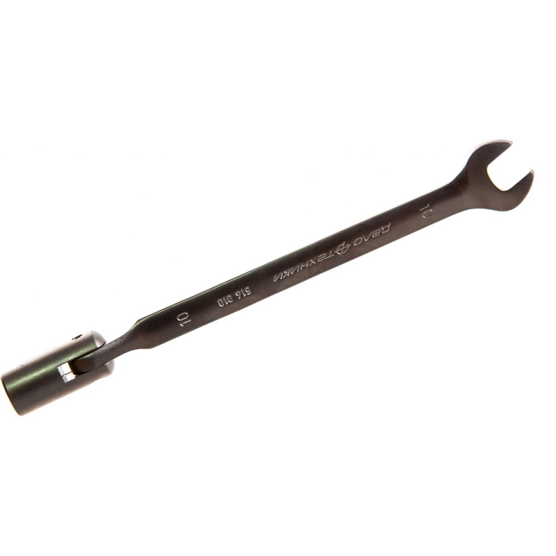 Ключ комбинированный Дело Техники 516010, шарнирный, 10 мм ключ комбинированный дело техники 516008 шарнирный 8 мм