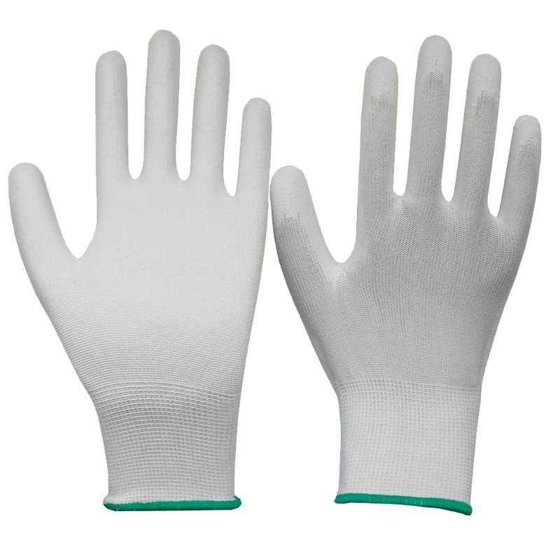 Перчатки белые Master Color 30-4019, полиэстер с обливкой из полиуретана (пара) электрощипцы geemy 7382 белые